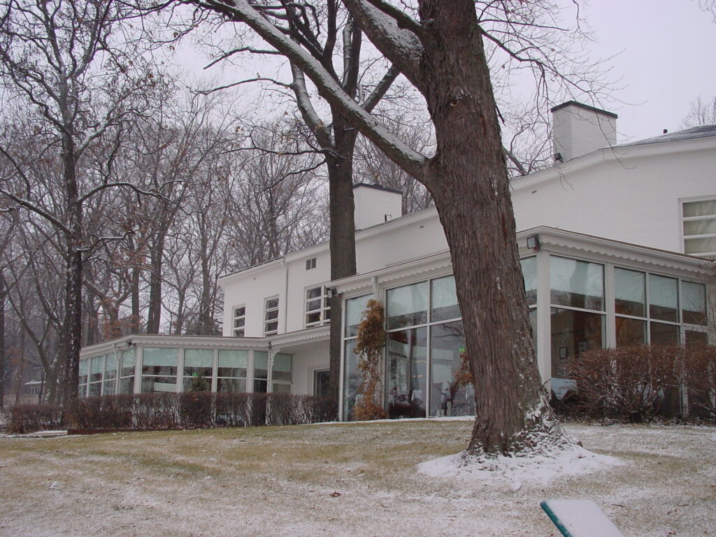 grey rock mansion