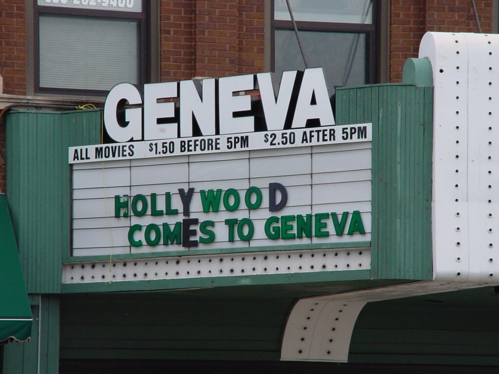 geneva movie sign