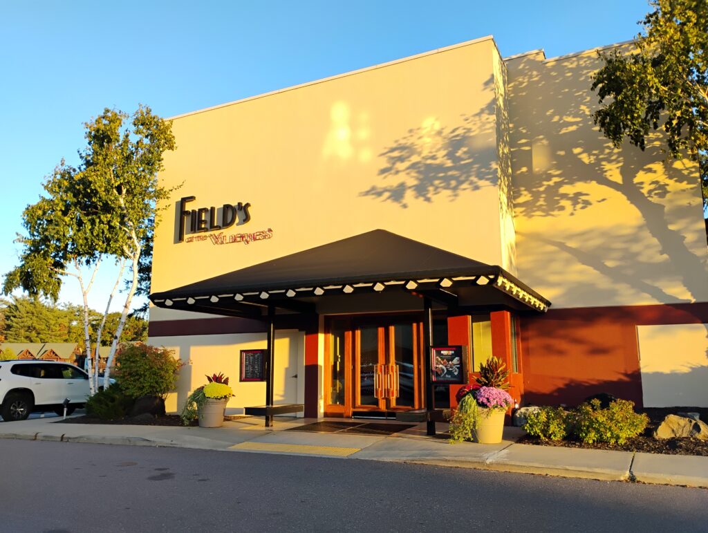 restaurant exterior of fields at the wilderness