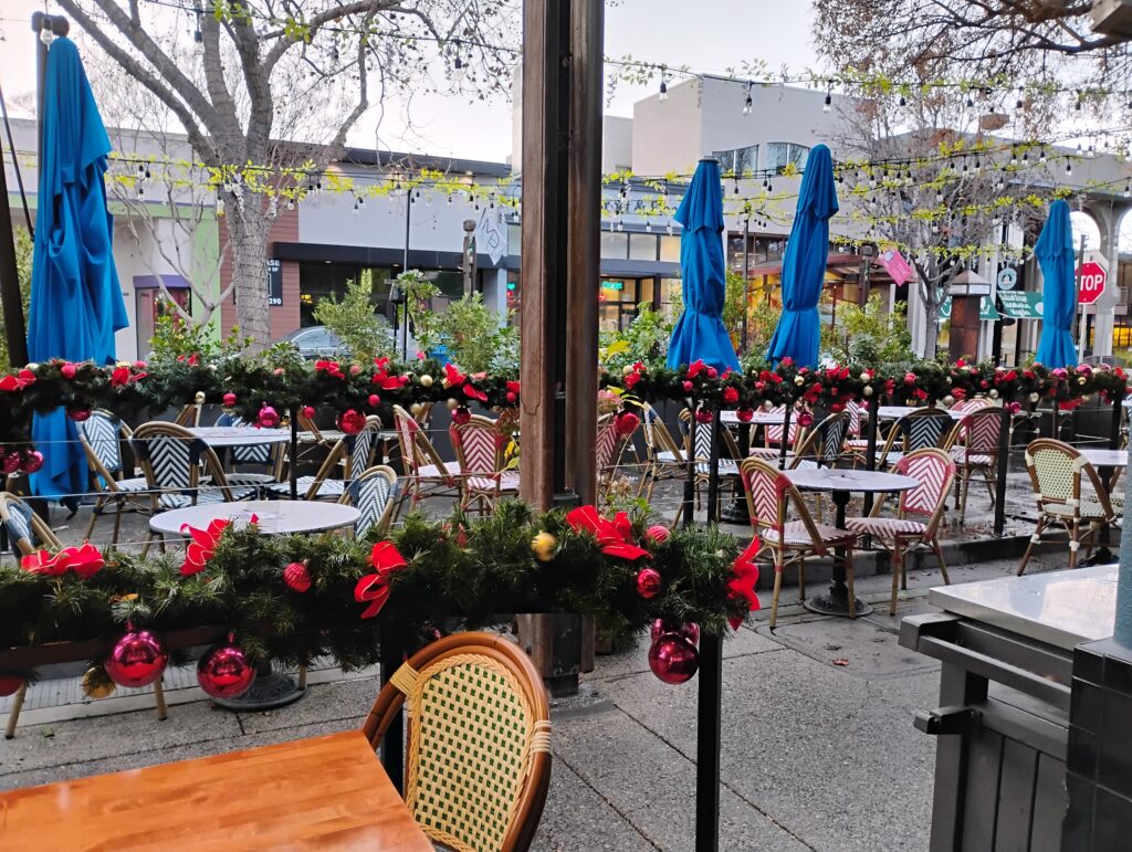 patio area of Left Bank