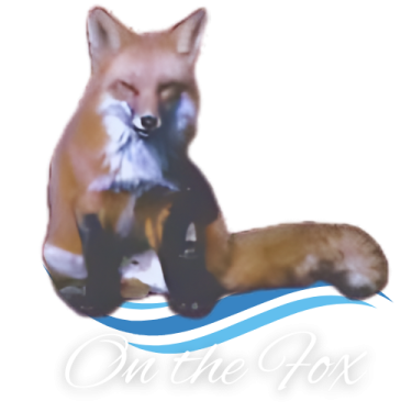 On the Fox transparent white text